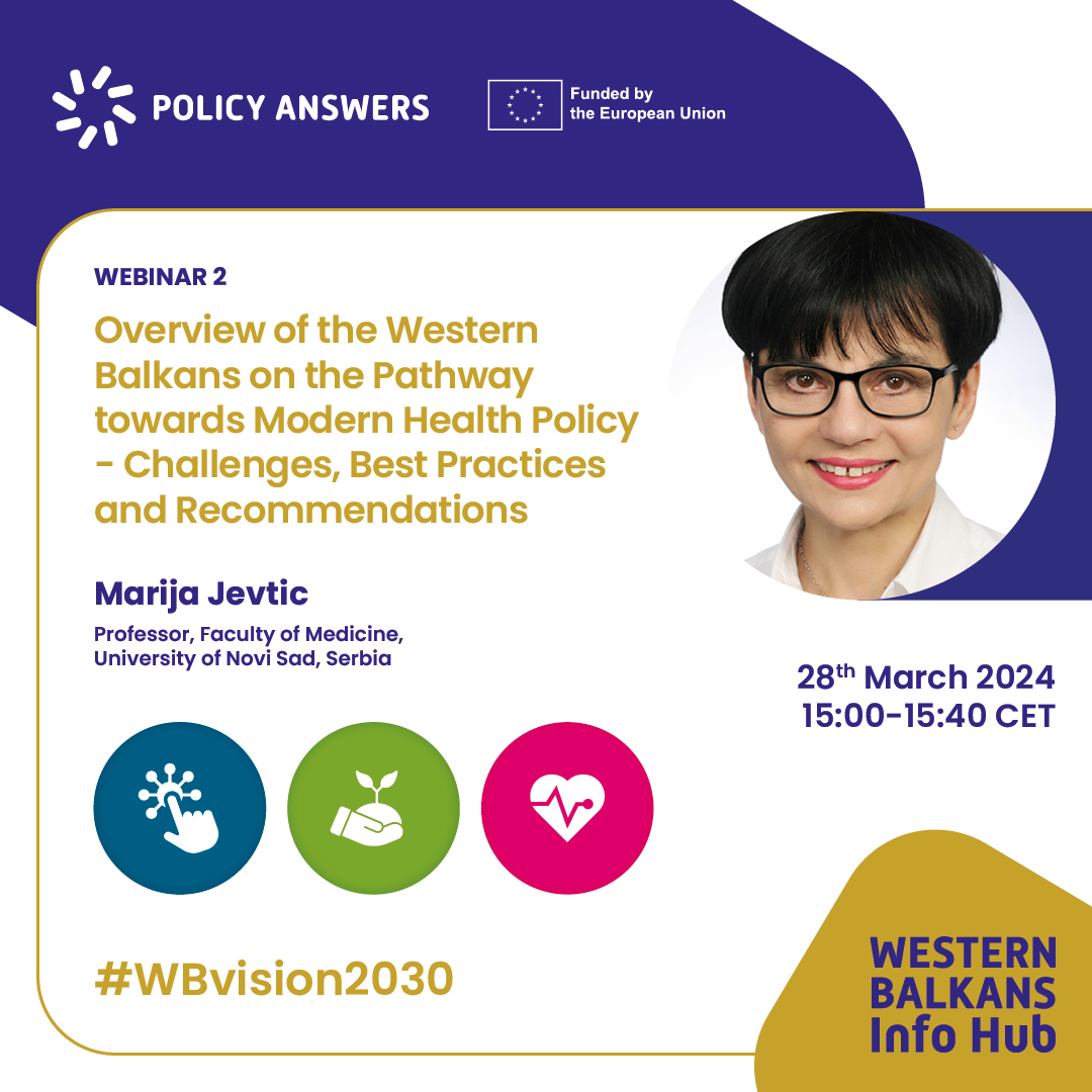 First POLICY ANSWERS Webinar: Overview of the Western Balkans’ Digital Agenda Implementation