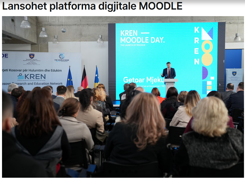 Kosovar Research and Education Network Digital MOODLE Online Learning Platform
